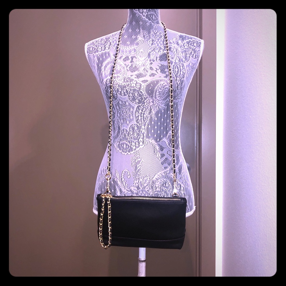 Black Gold Chain Crossbody